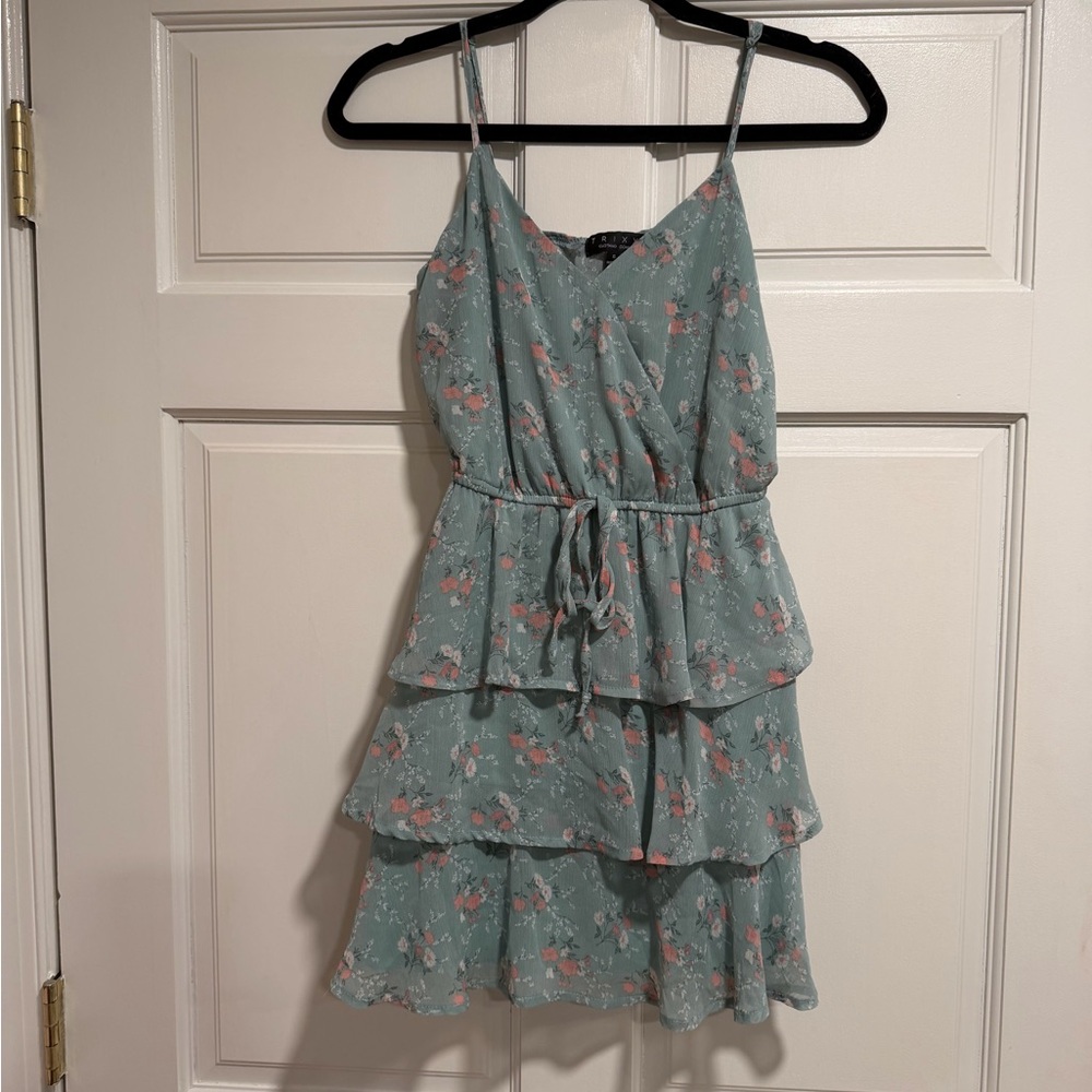 Mint Boho Floral Dress
